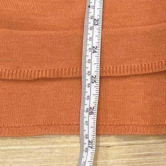 Talbot Women Pure Merino Wool Soft Orange Sweater Petite US M - Picture 11 of 14